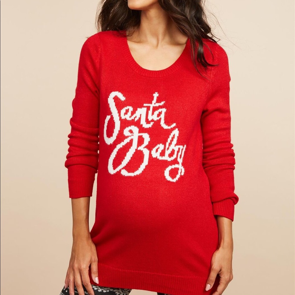 Santa Baby Maternity Sweater
